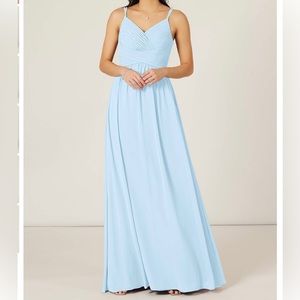 Azazie Blake Bridesmaid A6 Sky Blue NWT